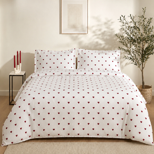 سرویس روتختی دونفره کاراجا مدل Amour قرمز
