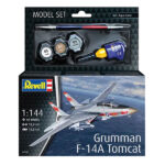 ماکت جنگنده ریول مدل Grumman F-14A Tomcat مقیاس 1:144 کد 03782 با کیت رنگ آمیزی