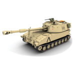 ماکت تانک ریول مدل M109 A2 مقیاس 1:72 کد 03361 با کیت رنگ آمیزی