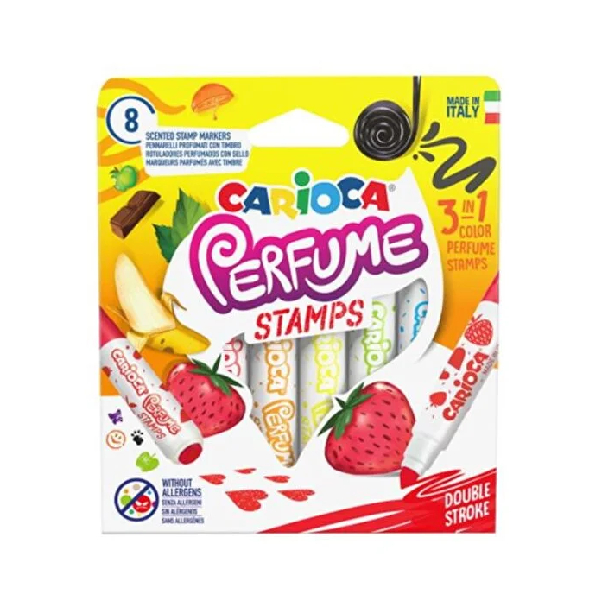ماژیک نوک نمدی دو طرفه 8 رنگ کاریوکا مدل Jumbo