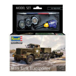 ماکت وسیله نقلیه نظامی ریول مدل M19 Tank Transporter مقیاس 1:76 کد 03364 با کیت رنگ آمیزی
