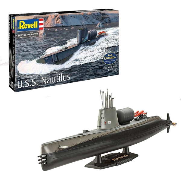 ماکت زیردریایی ریول مدل U.S.S. Nautilus مقیاس 1:305 کد 05154