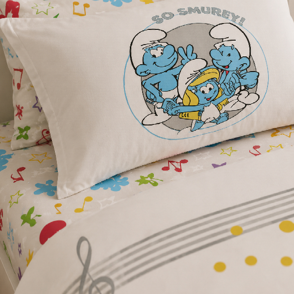 سرویس روتختی تک نفره کاراجا هوم مدل Smurfs
