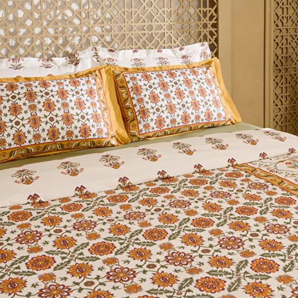 سرویس روتختی دونفره کاراجا هوم مدل Zahara خردلی