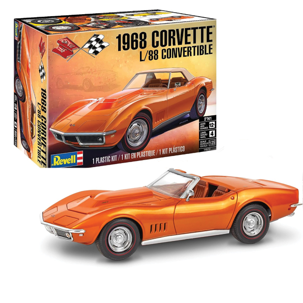 ماکت ماشین ریول مدل 1968Corvette L/88 Convertible مقیاس 1:25 کد 14572
