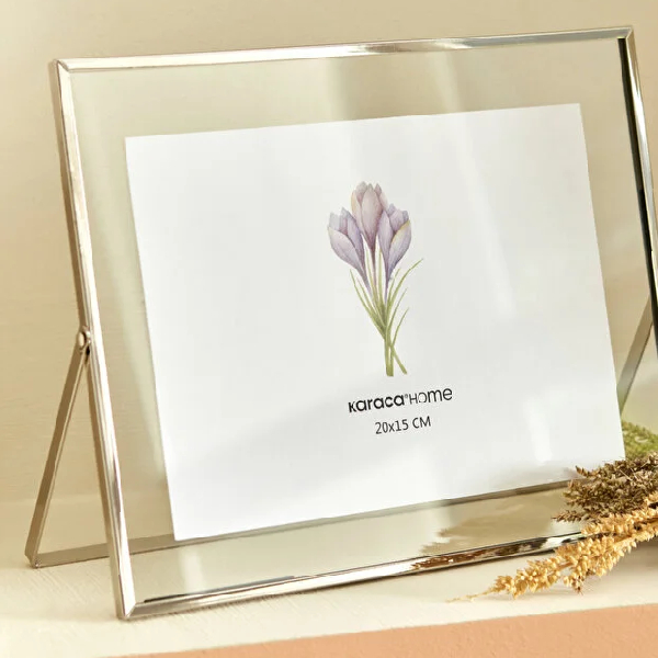 قاب عکس 20x25 سانتی‌متر کاراجا هوم مدل Magic نقره ای