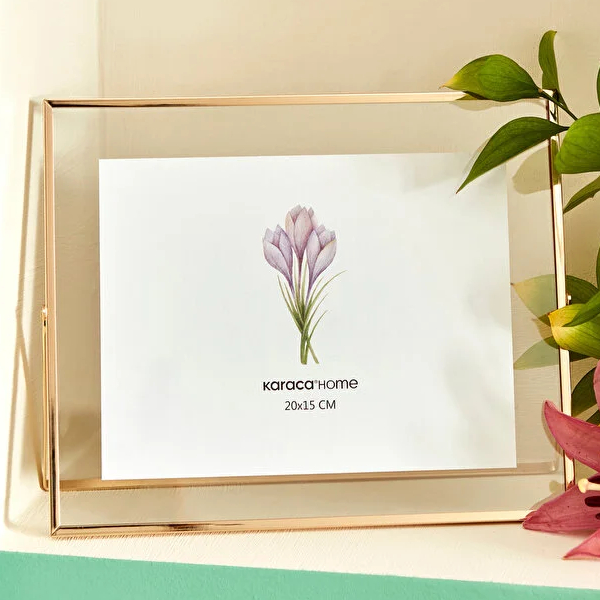 قاب عکس 20x25 سانتی‌متر کاراجا هوم مدل Magic طلایی