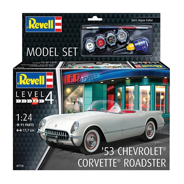 ماکت ماشین ریول مدل 53Chevrolet مقیاس 1:24 کد 07718 با کیت رنگ آمیزی