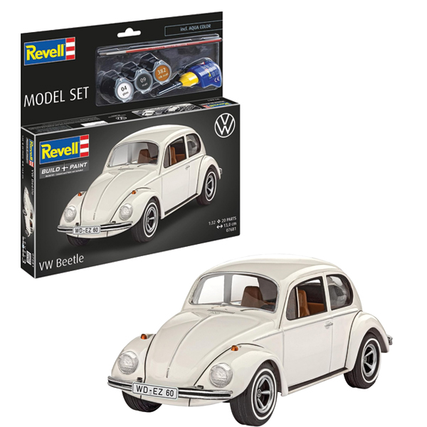 ماکت ماشین ریول مدل Volkswagen Beetle مقیاس 1:32 کد 07681 با کیت رنگ آمیزی