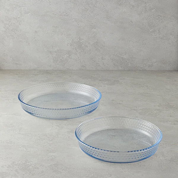 ست 2 عددی ظرف شیشه ای گرد انگلیش هوم مدل Bake&Serve