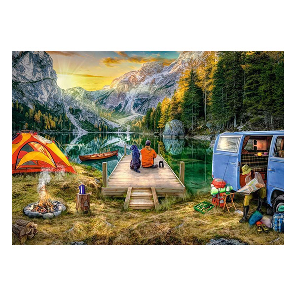 پازل 1000 تکه راونزبرگر طرح Camping Holiday کد 12000423