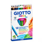مداد رنگی 12 رنگ جیوتو مدل Giotto Mega Tri