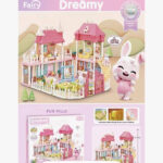 خانه اسباب بازی 157 قطعه خرگوشی مدل Dreamy کد 6677