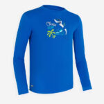 تیشرت آستین بلند کودکان دکتلون مدل 100