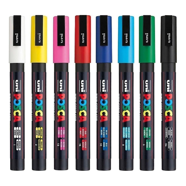 ماژیک 8 رنگ یونی بال مدل Posca