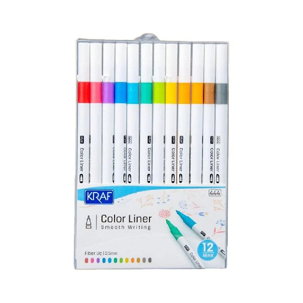 ماژیک رنگی 12 رنگ کراف مدل Color Liner 05
