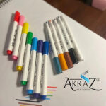 ماژیک اکریلیک 12 رنگ آکراز مدل Art Design