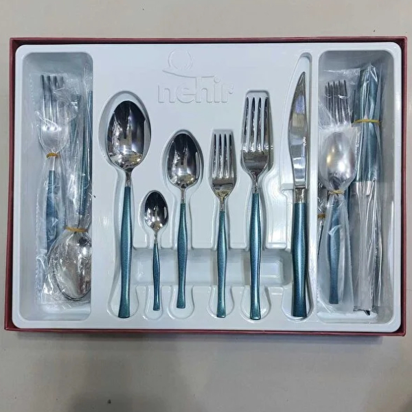 سرویس قاشق، چنگال و کارد 6 نفره 36 پارچه نهیر مدل Zarif Premium