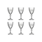 لیوان پایه دار 190 سی سی پاشاباغچه مدل DIAMOND بسته 6 عددی کد 44757