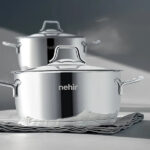سرویس قابلمه 6 پارچه نهیر مدل Silver Classic سایز 16، 18 و 20