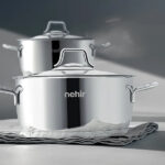 سرویس قابلمه 8 پارچه نهیر مدل Silver Classic سایز 18، 20 و 24