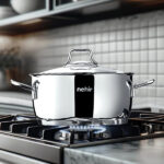 سرویس قابلمه 8 پارچه نهیر مدل Silver Classic سایز 18، 20 و 24