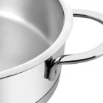 قابلمه کم عمق استیل 26 سانتی متر نهیر مدل Silver Trend