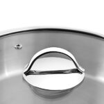 قابلمه کم عمق استیل 24 سانتی متر نهیر مدل Silver Trend