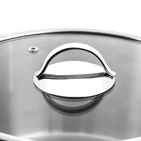 قابلمه استیل عمیق 20 سانتی متر نهیر مدل Silver Trend