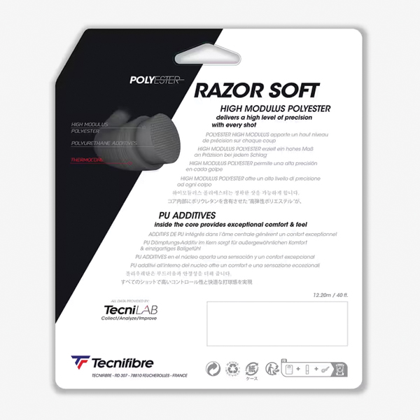 زه راکت تنیس تکنیفایبر مدل Razor Soft 1.25