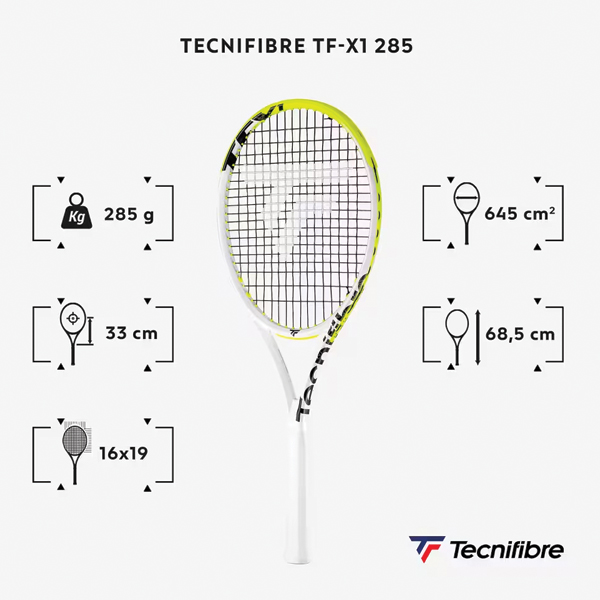 راکت تنیس تکنافایبر مدل TF-X1 285 V2
