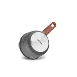 قابلمه شیرجوش گرانیت کوچک امسان مدل Dark Silver Biogranit