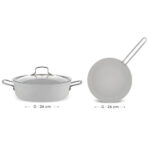سرویس قابلمه و ماهیتابه گرانیتی امسان مدل White Stone