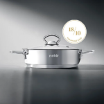 سرویس ماهیتابه استیل 6 پارچه نهیر مدل Silver