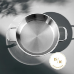 سرویس ماهیتابه استیل 6 پارچه نهیر مدل Silver