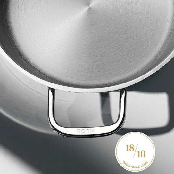 سرویس ماهیتابه استیل 6 پارچه نهیر مدل Silver