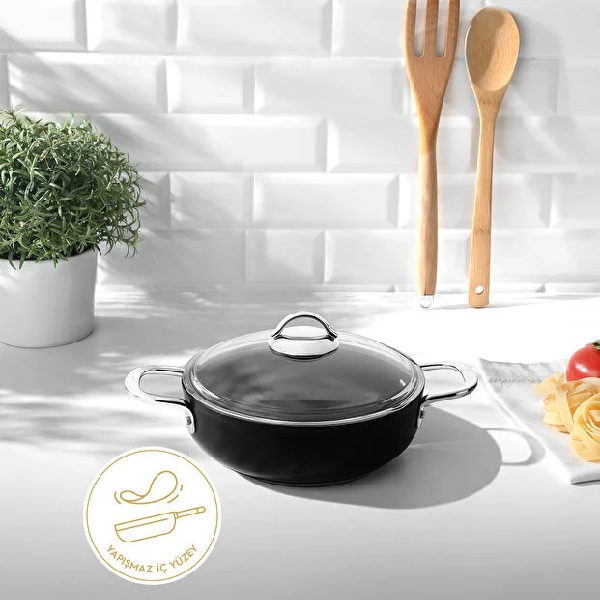 قابلمه استیل 26 سانتی متر نهیر مدل Titanium