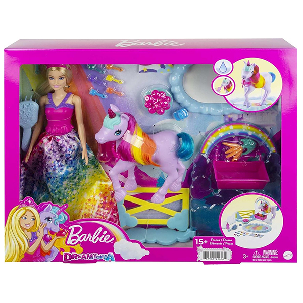 عروسک باربی مدل Dreamtopia and Unicorn کد GTG01
