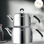سرویس کتری و قوری استیل نهیر مدل Modern Maxi