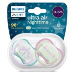 پستانک فیلیپس اونت مدل Ultra Air Nighttime SCF376/17