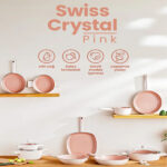 قابلمه شیر جوش سرامیکی سایز 16 امسان مدل Swiss Crystal