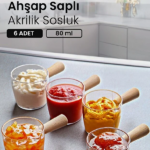 سرویس صبحانه خوری 6 نفره کیچن لایف مدل دسته چوبی