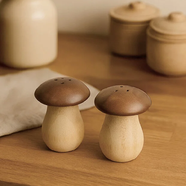 ست نمکدان و فلفلدان کیچن لایف مدل Mushroom