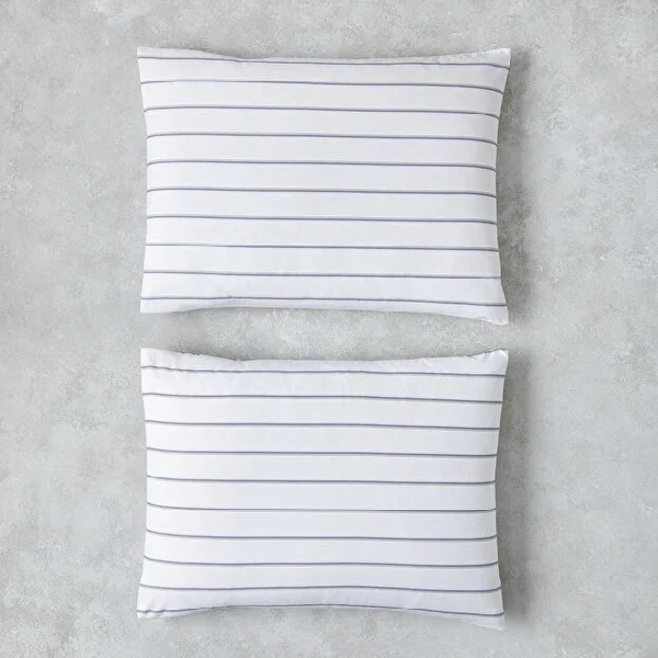 روبالشی 2 عددی 50 × 70 سانتی متر انگلیش هوم مدل Serene Stripes