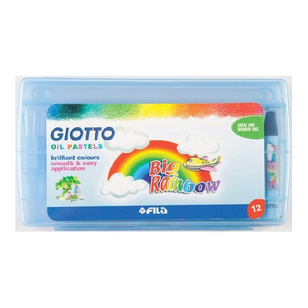 پاستل روغنی 12 رنگ جیوتو مدل Rainbow