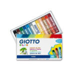 مداد شمعی 12 رنگ جیوتو مدل Olio Maxi