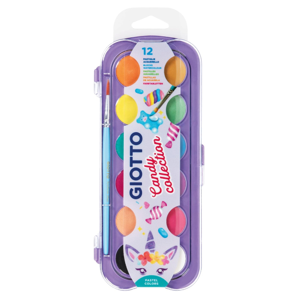 آبرنگ پاستلی 12 رنگ جیوتو مدل Candy