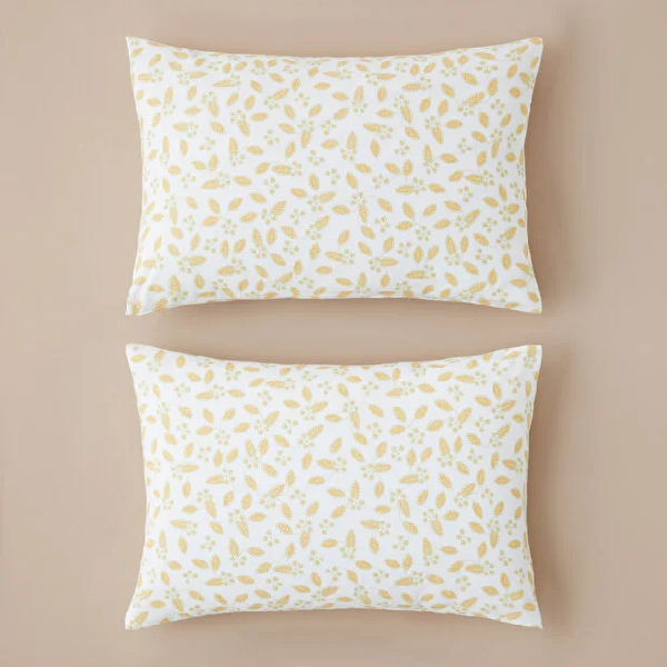روبالشی 2 عددی 50 × 70 سانتی متر انگلیش هوم مدل Golden Petals