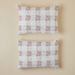 روبالشی 2 عددی 50 × 70 سانتی متر انگلیش هوم مدل Daisy Plaid