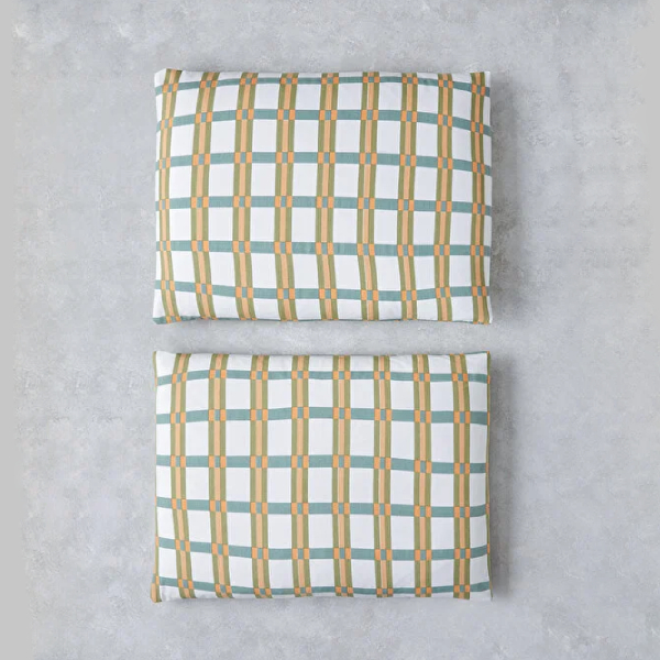 روبالشی 2 عددی 50 × 70 سانتی متر انگلیش هوم مدل Summer Plaid